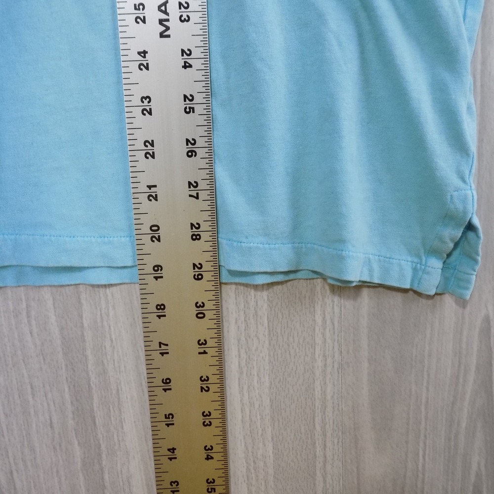 Polo Ralph Lauren Mens XL Light Blue Cotton Linen Short Sleeve Pocket Polo Shirt - Picture 5 of 7